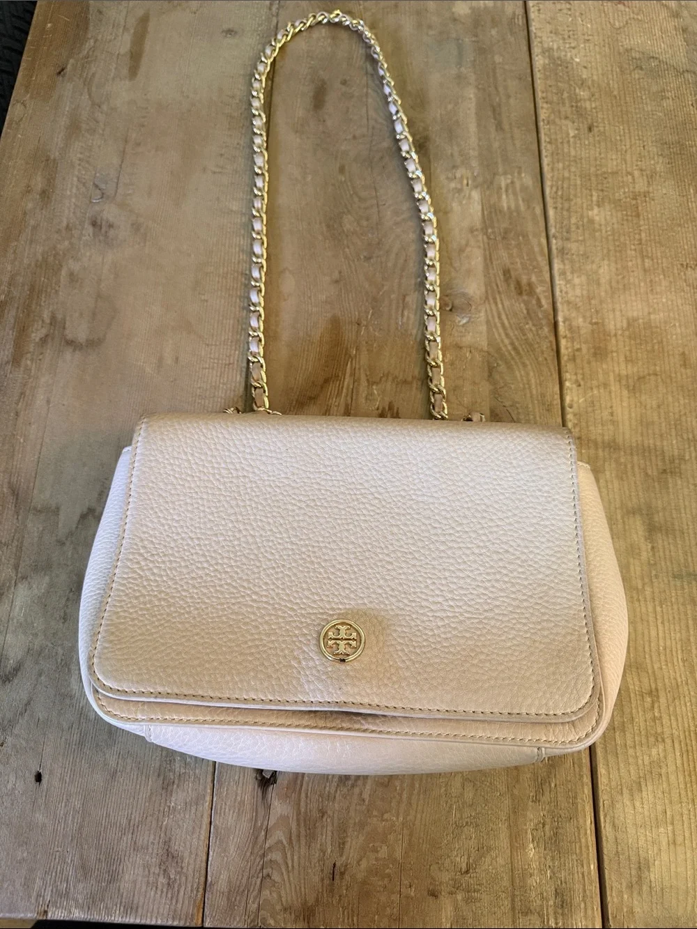 Tory Burch pebbled leather